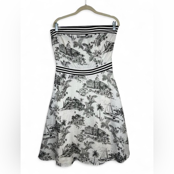 Tommy Bahama Tropical Marceau Toile
Linen Strapless Sundress - Picture 3 of 6